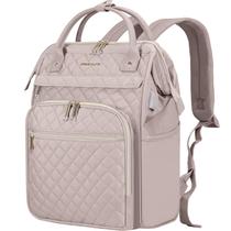 Mochila para laptop EMPSIGN 17" para mulheres rosa repelente de água