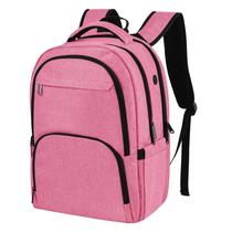 Mochila para laptop Enqinar Travel Anti Theft 15,6" rosa