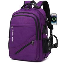 Mochila para laptop FENGDONG Durable Waterproof Travel 17.3" roxa Mochila para laptop FENGDONG Durable Waterproof Travel 17.3" roxa
