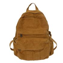 Mochila para laptop GAXOS Vintage Canvas Brown para mulheres