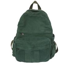 Mochila para laptop GAXOS Vintage Green Canvas para mulheres