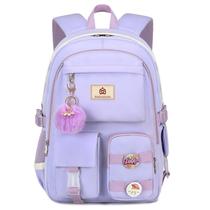 Mochila para laptop Hidds School Bag 15,6" impermeável roxa Mochila para laptop Hidds School Bag 15,6" impermeável roxa