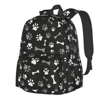 Mochila para laptop Jbofyee Dog Paws And Bones para homens e mulheres Mochila para laptop Jbofyee Dog Paws And Bones para homens e mulheres