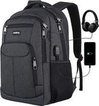 Mochila para laptop Kadilong Masculina preta 15,6" com porta USB