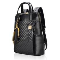Mochila para laptop Kamlui de 14 a 15,6 polegadas para couro feminino Mochila para laptop Kamlui de 14 a 15,6 polegadas para couro feminino