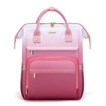 Mochila para laptop LOVEVOOK Gradient 15,6" impermeável rosa
