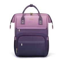 Mochila para laptop LOVEVOOK Gradient 15,6" impermeável roxa Mochila para laptop LOVEVOOK Gradient 15,6" impermeável roxa