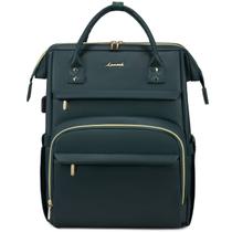 Mochila para laptop LOVEVOOK Leather 15.6" com porta USB - verde Mochila para laptop LOVEVOOK Leather 15.6" com porta USB - verde