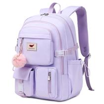 Mochila para laptop LXYGD 15,6" Kids Elementary High School Roxa