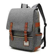 Mochila para laptop Mancio Slim Vintage para viagens 15,6" cinza Mochila para laptop Mancio Slim Vintage para viagens 15,6" cinza