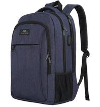 Mochila para Laptop MATEIN Slim 15,6" com Carregador USB - Azul