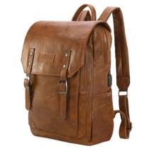 Mochila para laptop Montana West Wrangler Brown Leather