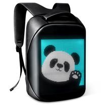 Mochila para laptop Tesinll com tela LED, mochila moderna DIY, mochila impermeável de viagem de ombro, presente para homens e mulheres serve para laptop de 15,6 polegadas (preta) Mochila para laptop Tesinll com tela LED, mochila moderna DIY, mochila impermeável de viagem de ombro, presente para homens e mulheres serve para laptop de 15,6 polegadas (preta)