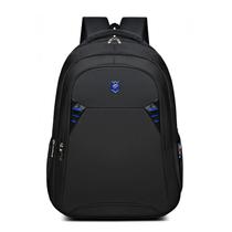 Mochila para laptop unissex de nylon de grande capacidade preta 0,6 kg Mochila para laptop unissex de nylon de grande capacidade preta 0,6 kg