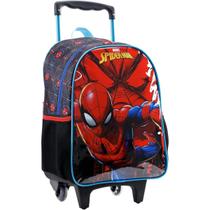 Mochila para Meninos Spider Man Marvel 16 Reforçada Resistente com Rodinhas - Spider Marvel - Xeryus