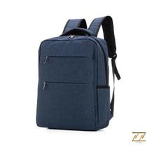Mochila Para Notebook 15.6 Poliéster Reforçada Cinza Preto Azul
