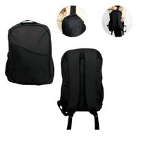 Mochila Para Notebook até 15 Polegadas em poliéster Preta Mochila Para Notebook até 15 Polegadas em poliéster Preta