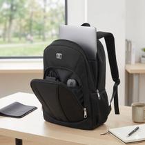 Mochila para notebook até 15,5 polegadas, Poliéster, Preta, FLD2317 Mochila para notebook até 15,5 polegadas, Poliéster, Preta, FLD2317