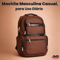 Mochila para Notebook com Compartimentos Organizados e Entrada USB Externa Mochila para Notebook com Compartimentos Organizados e Entrada USB Externa