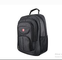 Mochila Para Notebook Executiva Gd 3 Bolsos, Yins, YS28112, Preta