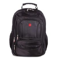 Mochila Para Notebook Executiva Reforçada com Cabo de Aço em Nylon SWISSLAND Fênix Preta