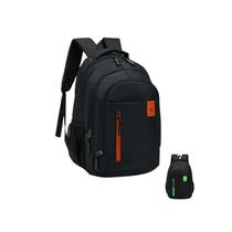 Mochila para notebook Oxford Waterproof School Travel preta Mochila para notebook Oxford Waterproof School Travel preta