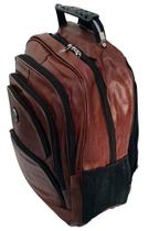 Mochila para Notebook Reforçada Masculina Feminina á prova de agua 50L Grande Impermeável Couro Pu - Viagem Faculdade