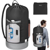 Mochila para roupa suja BALEINE 120L em tecido Oxford preto