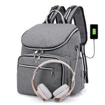 Mochila Para Viagem Faculdade Trabalho Saída Fone E Usb - ninabag