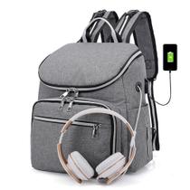 Mochila Para Viagem Faculdade Trabalho Saída Fone E Usb