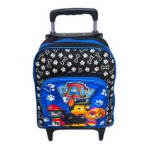 Mochila Patrulha Canina Boy Creche Tam P Com Rodas