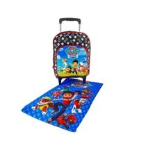Mochila Patrulha Canina Boy Creche Tam P Com Rodas Mochila Patrulha Canina Boy Creche Tam P Com Rodas