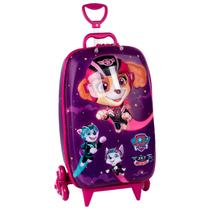 Mochila Patrulha Canina Cor Rosa Bolsa De Rodinhas Infantil Skye Para Meninas - Maxtoy