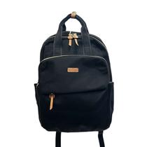 Mochila Pavão de Ouro Urbana Em Nylon Feminina 16L Suporta Notebook 15