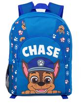 Mochila Paw Patrol Kids Blue Chase com alças ajustáveis