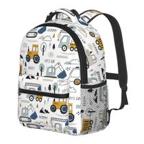 Mochila PAYOHTO Toddler Boys, de 3 a 8 anos, caminhão de construção Mochila PAYOHTO Toddler Boys, de 3 a 8 anos, caminhão de construção