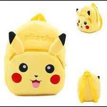 Mochila Pelúcia Pikachu Personagens Infantis