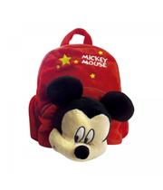 Mochila Pelúcia Rosto Mickey Mouse