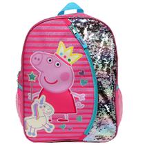 Mochila Peppa Pig Infantil 40cm - Para Jardim de Infância e Ensino Fundamental