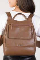 Mochila pequena antifurto de couro Susan