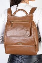 Mochila pequena antifurto de couro Susan