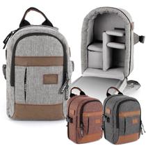 Mochila Pequena e Robusta Para Camera Dslr Tablet 7 Alhva Cinza
