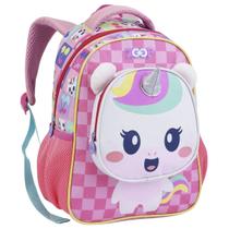 Mochila Pequena Escola Creche Infantil 0 A 4 Anos Fofo Orelhas de Pelucia Unicórnio Mochila Pequena Escola Creche Infantil 0 A 4 Anos Fofo Orelhas de Pelucia Unicórnio