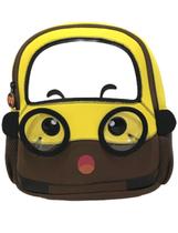 mochila pequena infantil escolar carro em neoprene