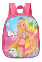 Mochila Pequena Infantil Feminina Luxcel Barbie Sereia Mochila Pequena Infantil Feminina Luxcel Barbie Sereia
