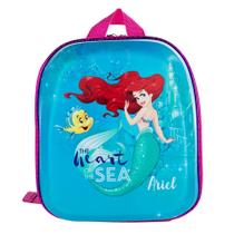 Mochila Pequena Maxtoy 3D Princesa Pequena Sereia Mochila Pequena Maxtoy 3D Princesa Pequena Sereia