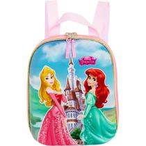 Mochila Pequena Maxtoy 3D Princesas Castelo Rosa Mochila Pequena Maxtoy 3D Princesas Castelo Rosa