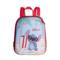 Mochila Pequena Maxtoy Stitch Praia Vermelho