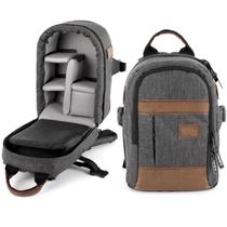 Mochila Pequena Para Câmera Fotografica Lentes Tablet 7" Alhva Street Shot P Grafite Mochila Pequena Para Câmera Fotografica Lentes Tablet 7" Alhva Street Shot P Grafite