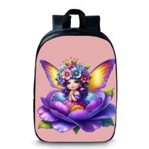 Mochila pequena pré escolar creche infantil anime menina borboleta